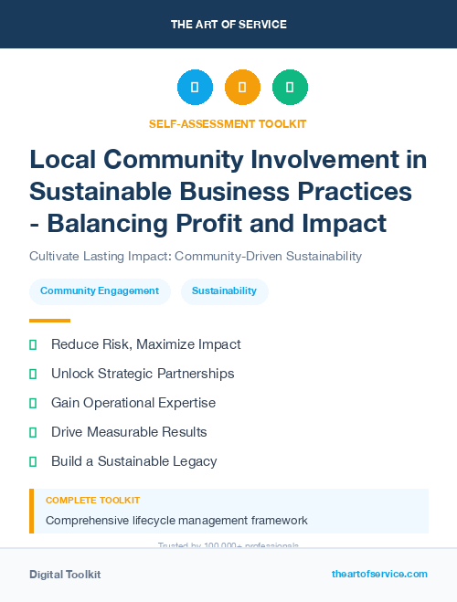 Local Community Involvement in Sustainable Business Practices - Balancing Profit and Impact