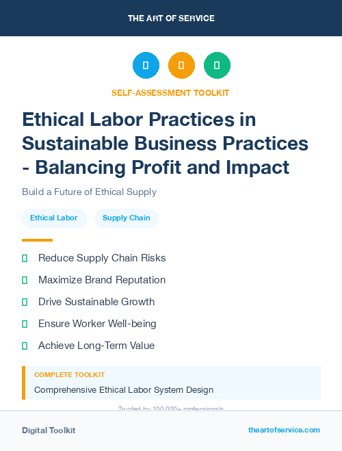 Ethical Labor Practices in Sustainable Business Practices - Balancing Profit and Impact