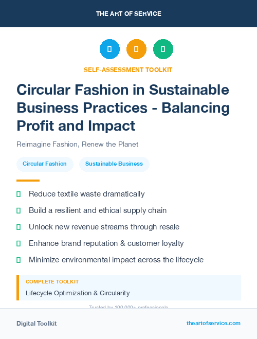 Circular Fashion in Sustainable Business Practices - Balancing Profit and Impact