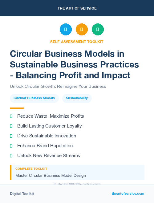 Circular Business Models in Sustainable Business Practices - Balancing Profit and Impact