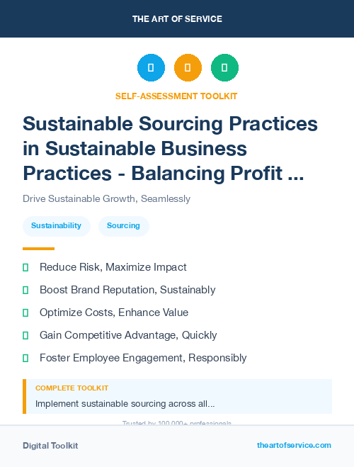 Sustainable Sourcing Practices in Sustainable Business Practices - Balancing Profit and Impact