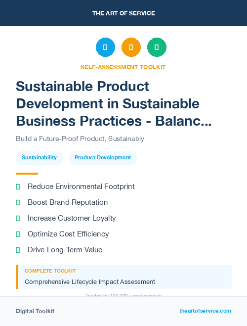 Sustainable Product Development in Sustainable Business Practices - Balancing Profit and Impact