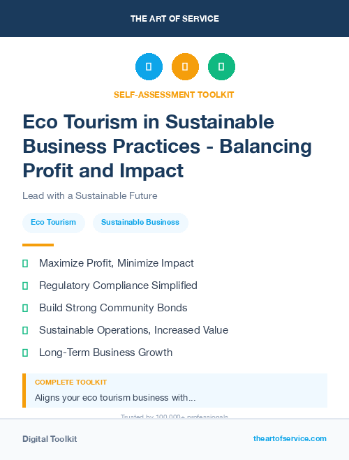 Eco Tourism in Sustainable Business Practices - Balancing Profit and Impact