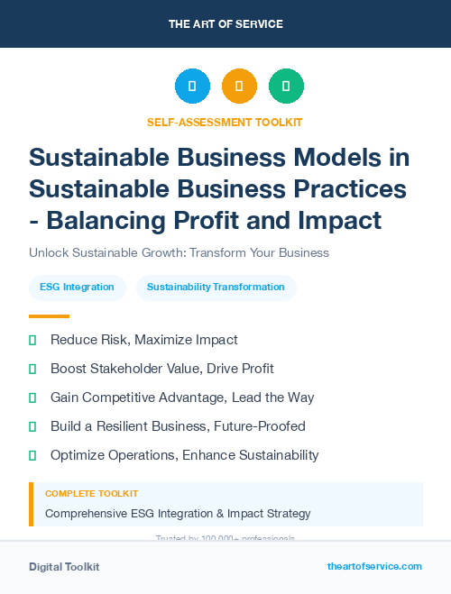 Sustainable Business Models in Sustainable Business Practices - Balancing Profit and Impact