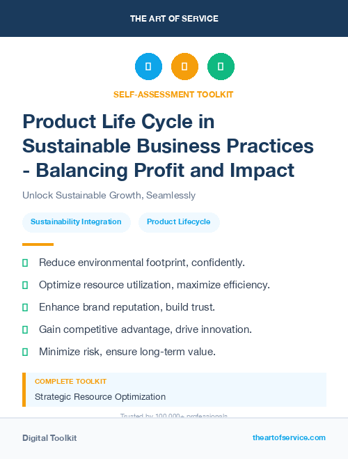 Product Life Cycle in Sustainable Business Practices - Balancing Profit and Impact