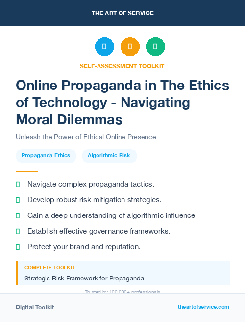 Online Propaganda in The Ethics of Technology - Navigating Moral Dilemmas