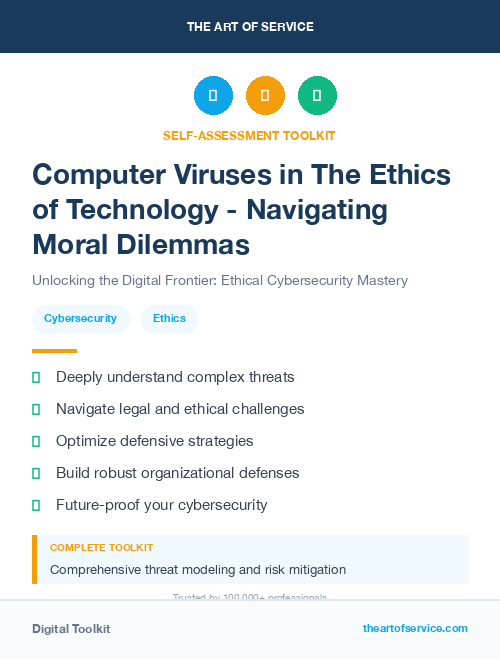 Computer Viruses in The Ethics of Technology - Navigating Moral Dilemmas