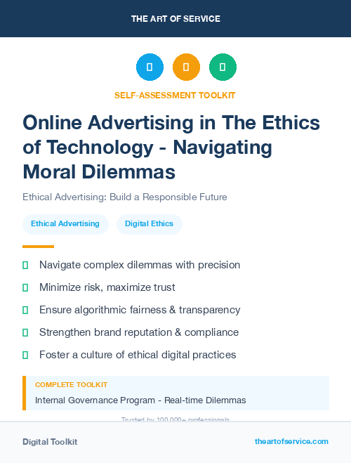 Online Advertising in The Ethics of Technology - Navigating Moral Dilemmas