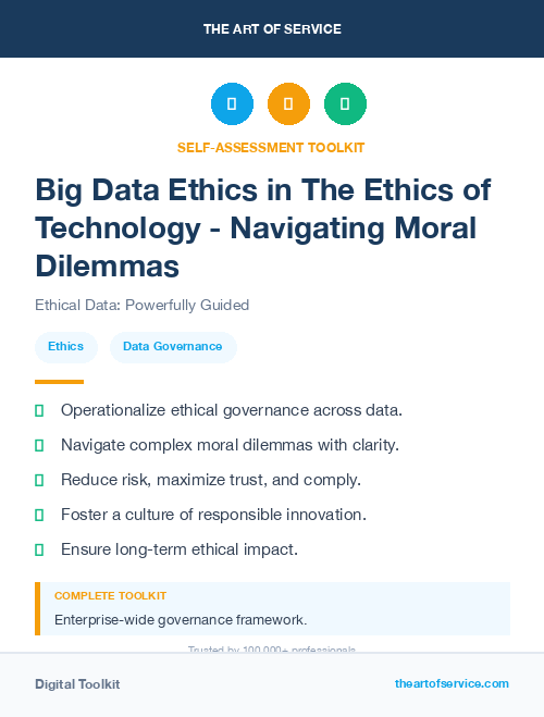 Big Data Ethics in The Ethics of Technology - Navigating Moral Dilemmas