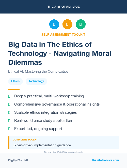 Big Data in The Ethics of Technology - Navigating Moral Dilemmas