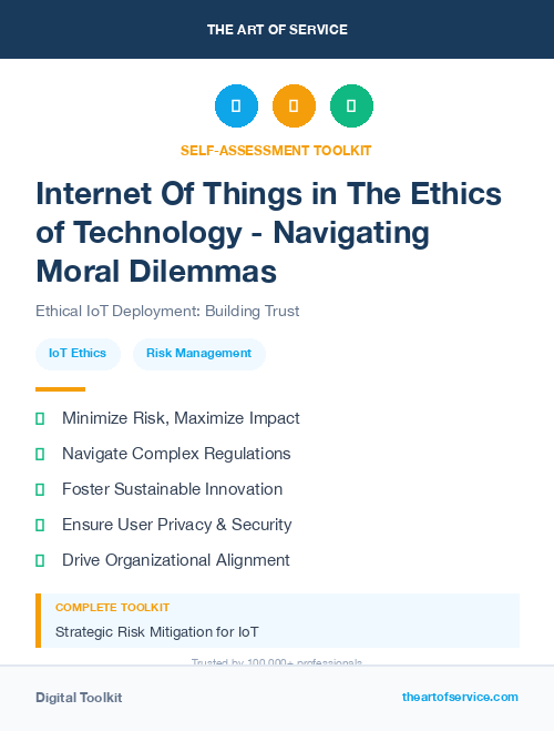 Internet Of Things in The Ethics of Technology - Navigating Moral Dilemmas