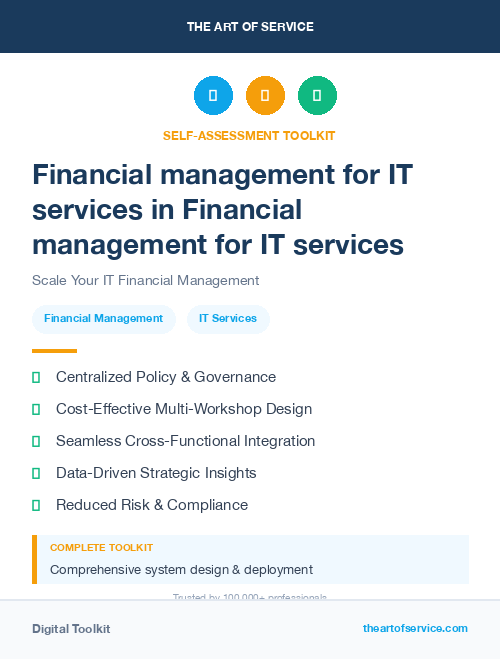 Financial management for IT services in Financial management for IT services