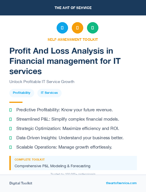 Profit And Loss Analysis in Financial management for IT services