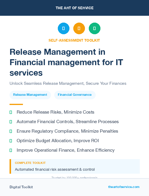 Release Management in Financial management for IT services