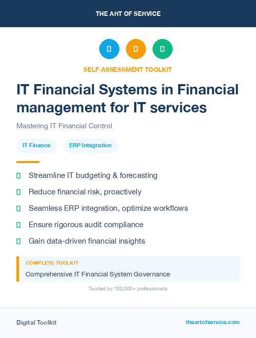 IT Financial Systems in Financial management for IT services