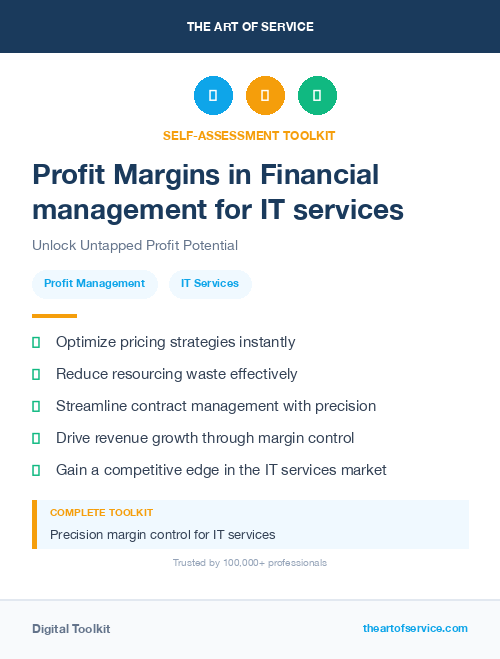 Profit Margins in Financial management for IT services