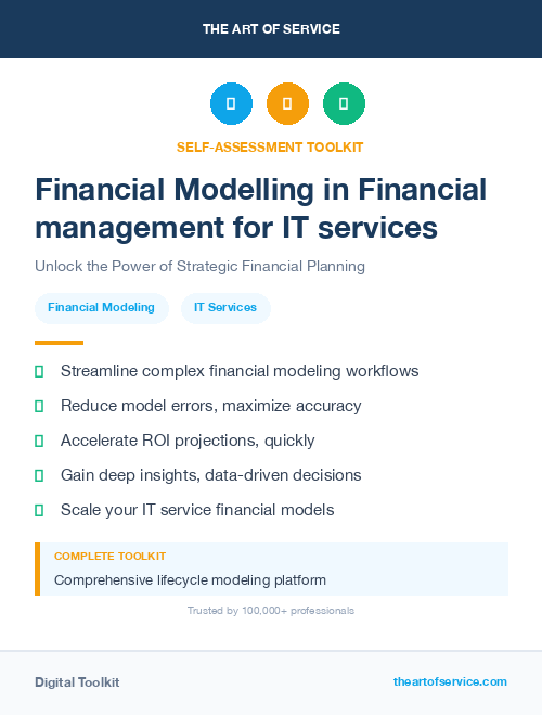 Financial Modelling in Financial management for IT services