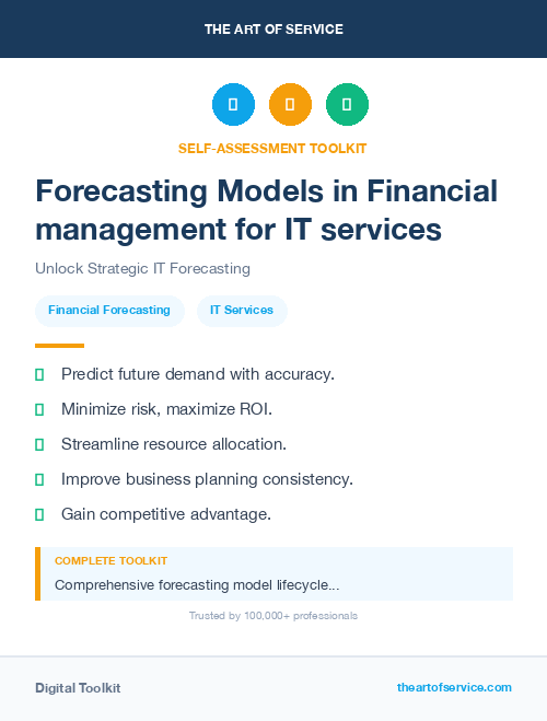 Forecasting Models in Financial management for IT services
