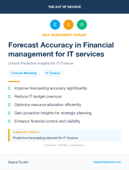 Forecast Accuracy in Financial management for IT services