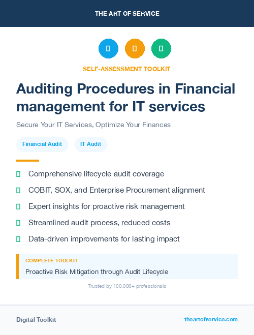 Auditing Procedures in Financial management for IT services