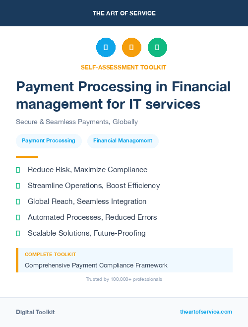 Payment Processing in Financial management for IT services