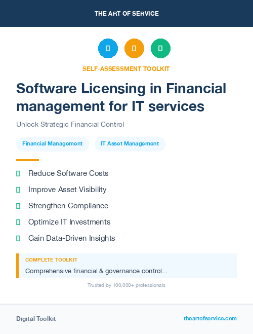 Software Licensing in Financial management for IT services