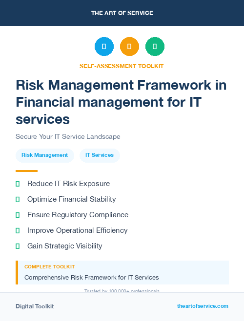 Risk Management Framework in Financial management for IT services