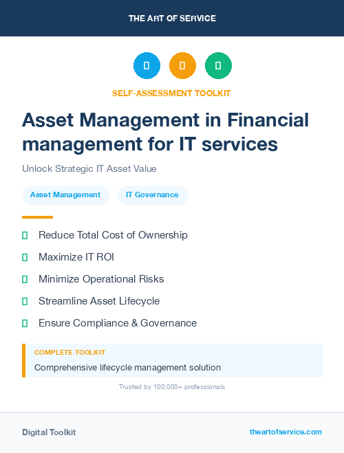 Asset Management in Financial management for IT services
