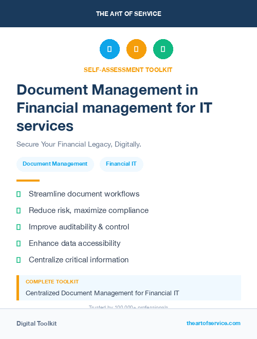 Document Management in Financial management for IT services