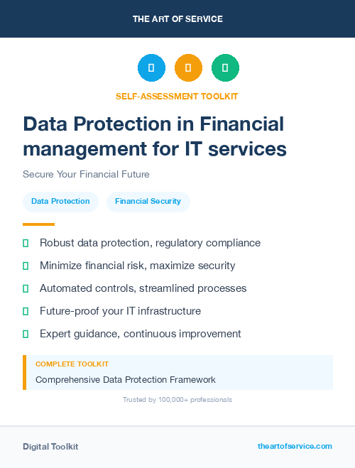Data Protection in Financial management for IT services
