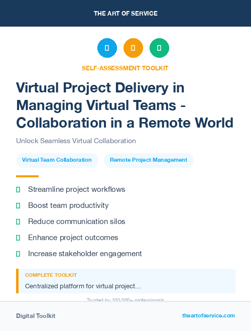 Virtual Project Delivery in Managing Virtual Teams - Collaboration in a Remote World