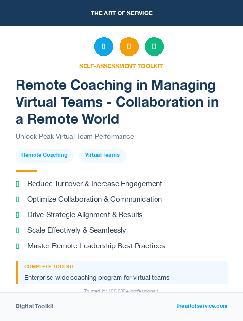 Remote Coaching in Managing Virtual Teams - Collaboration in a Remote World