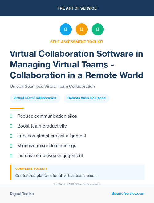 Virtual Collaboration Software in Managing Virtual Teams - Collaboration in a Remote World