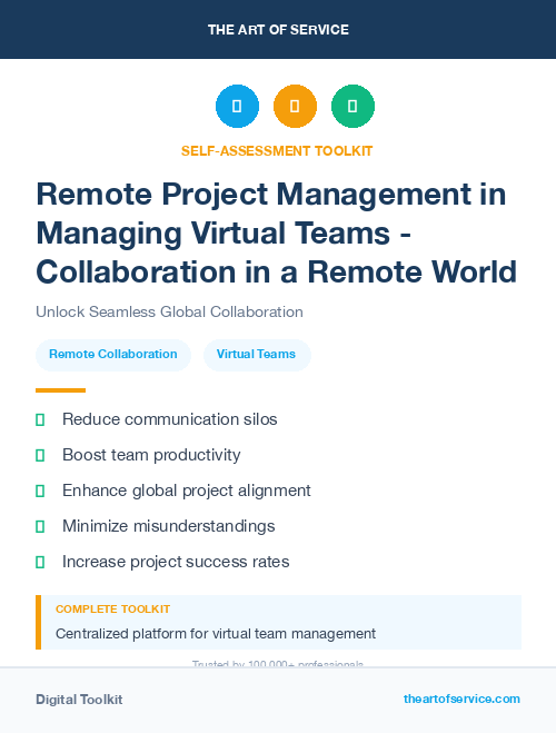 Remote Project Management in Managing Virtual Teams - Collaboration in a Remote World