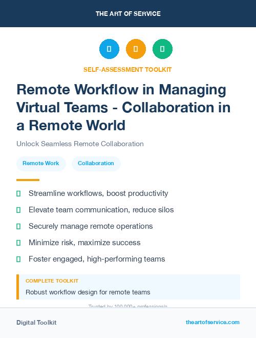 Remote Workflow in Managing Virtual Teams - Collaboration in a Remote World