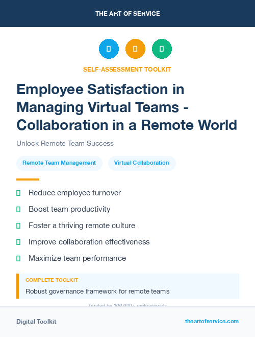 Employee Satisfaction in Managing Virtual Teams - Collaboration in a Remote World