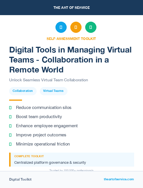Digital Tools in Managing Virtual Teams - Collaboration in a Remote World