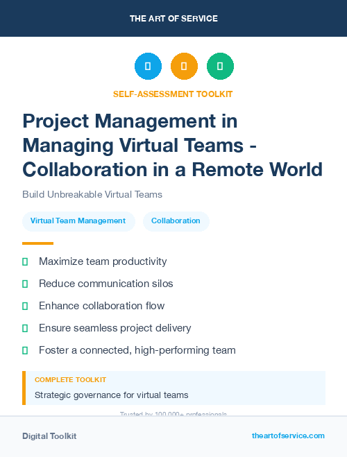Project Management in Managing Virtual Teams - Collaboration in a Remote World