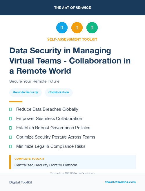 Data Security in Managing Virtual Teams - Collaboration in a Remote World