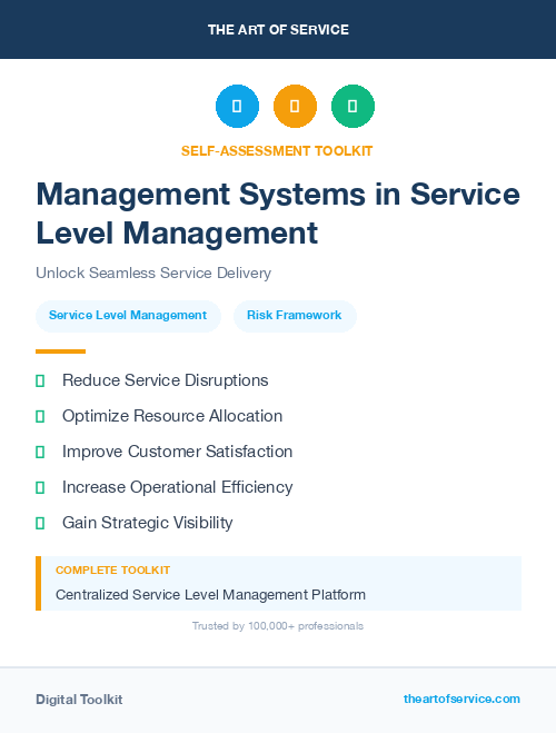 Management Systems in Service Level Management