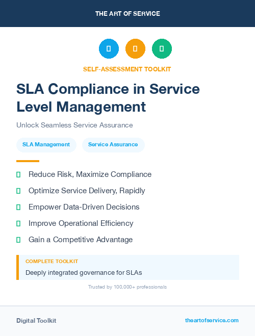 SLA Compliance in Service Level Management