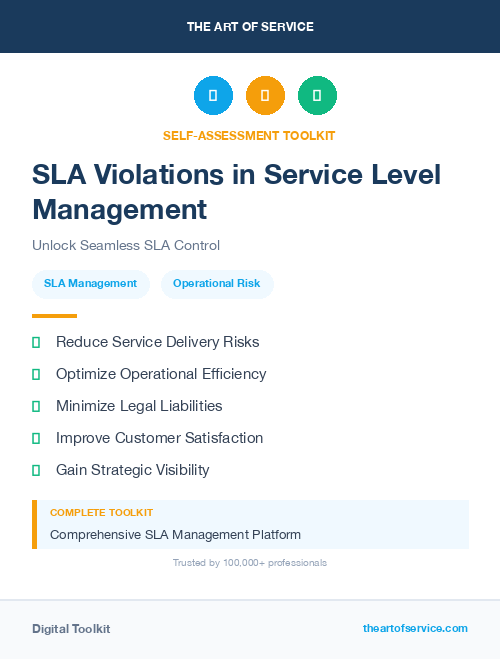 SLA Violations in Service Level Management