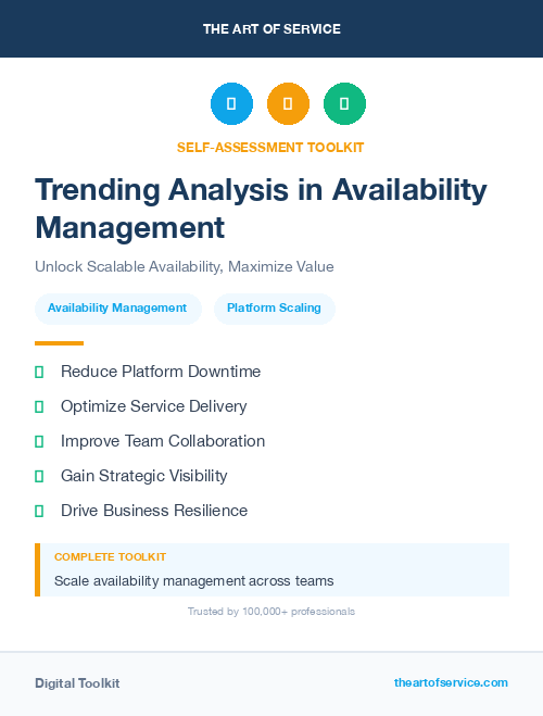 Trending Analysis in Availability Management