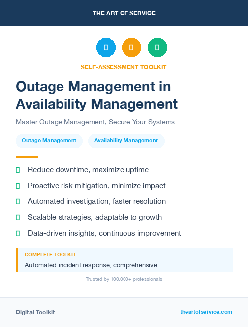 Outage Management in Availability Management