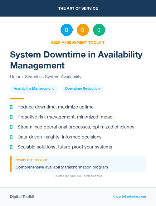 System Downtime in Availability Management