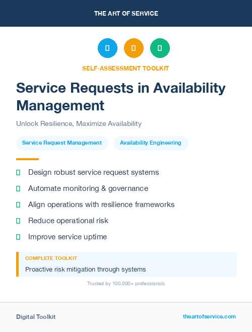 Service Requests in Availability Management