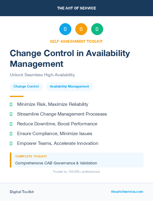 Change Control in Availability Management
