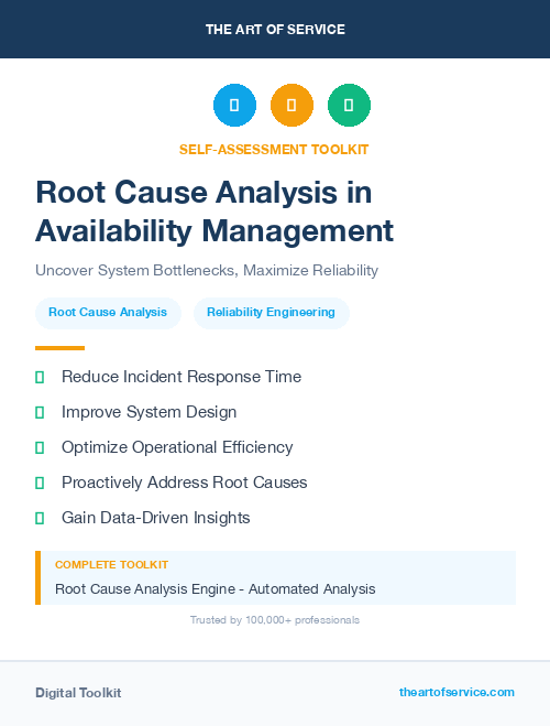 Root Cause Analysis in Availability Management