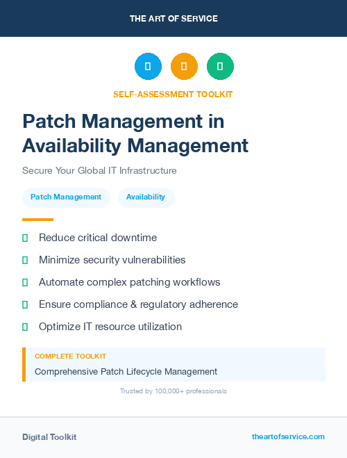 Patch Management in Availability Management