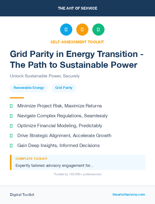 Grid Parity in Energy Transition - The Path to Sustainable Power